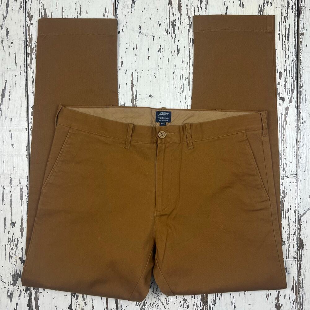 J. Crew The Driggs Chino pant men’s 34x32
Flat front brown Excellent Condition ! - Picture 2 of 4